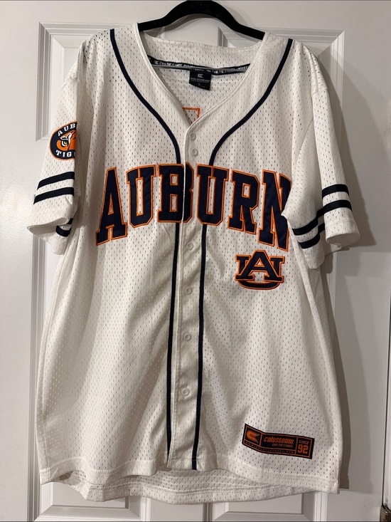 Colosseum Other - Auburn Tigers premium mesh embroidered baseball jersey
